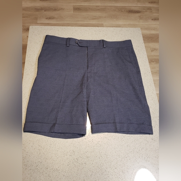 Express Men's Navy Flat Front Shortsexpress Men Size 33 New - Picture 1 of 5